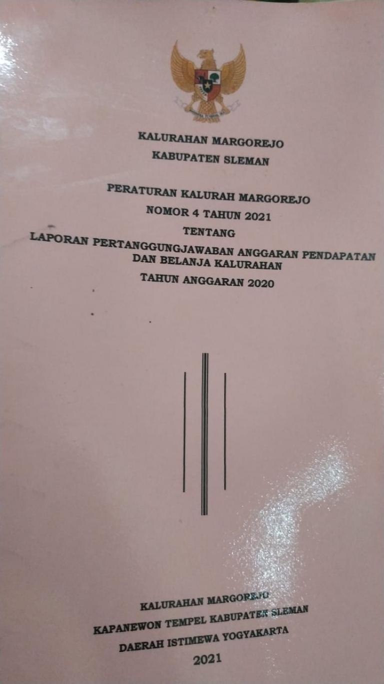Laporan Pertanggung Jawaban APBKal 2020