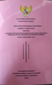 Peraturan Kalurahan Margorejo No 1 Tahun 2022 tentang LPJ Tahun Anggaran 2021