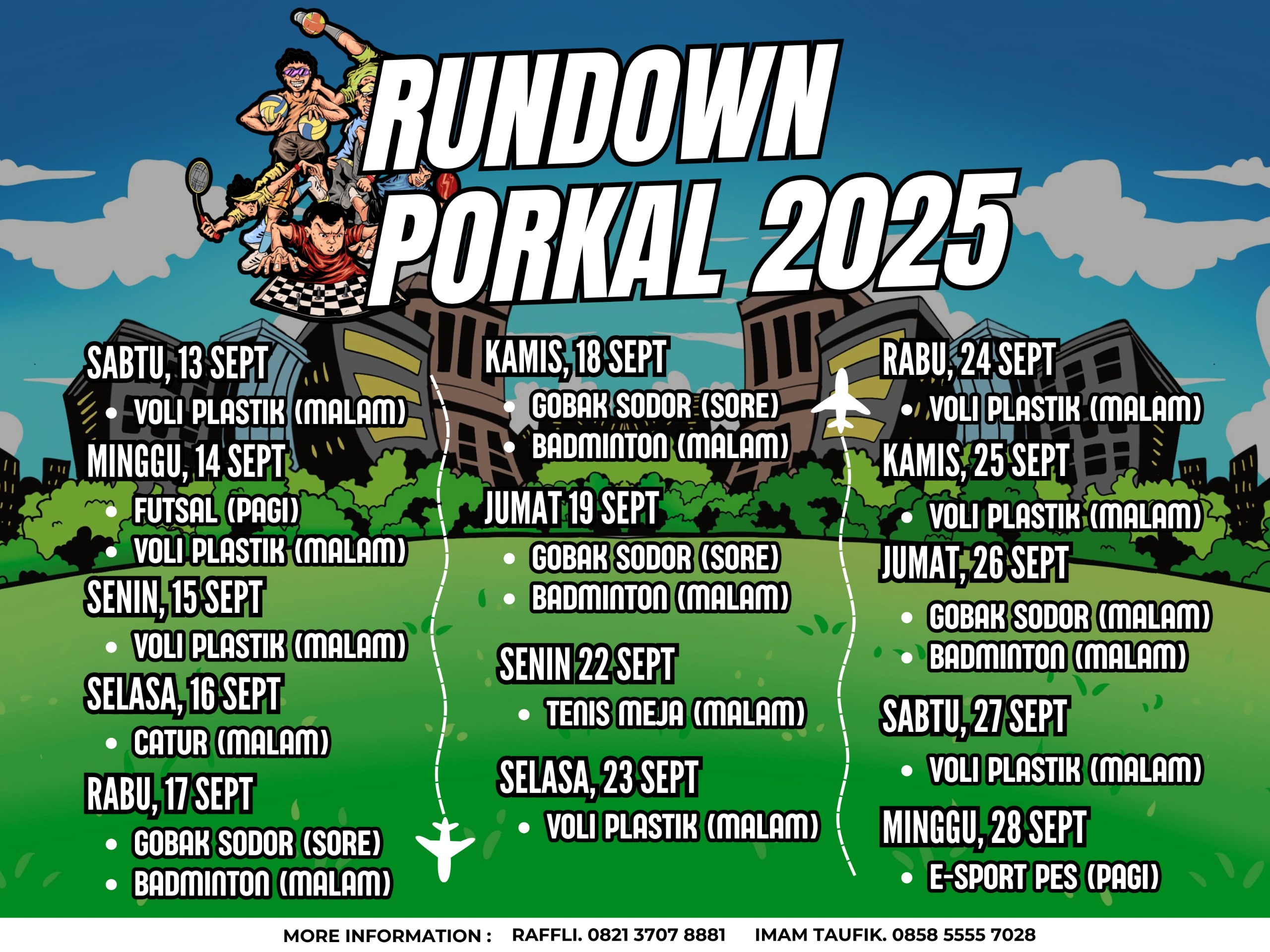 JADWAL ULANG PORKAL 2025